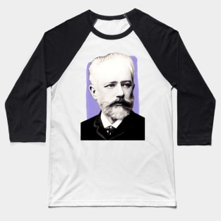 Russian Composer Pyotr Ilyich Tchaikovsky illustration Baseball T-Shirt